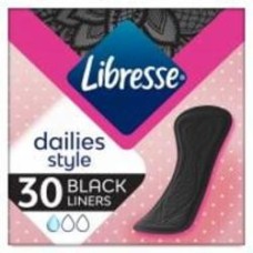 Прокладки ежедневные Libresse Dailies Style Black 30 шт. Прокладки ежедневные Libresse Dailies Style Black 30 шт.