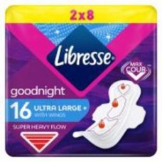 Прокладки гигиенические Libresse Ultra Goodnight Large 16 шт. Прокладки гигиенические Libresse Ultra Goodnight Large 16 шт.