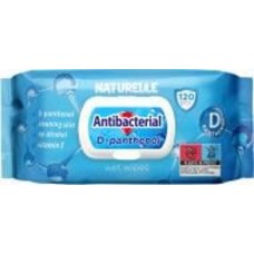 Влажные салфетки Naturelle Аntibacterial D-panthenol 120 шт.