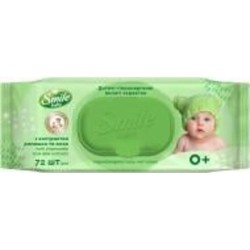 Детские влажные салфетки Smile Baby Фитолиния 72 шт.