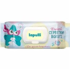 Детские влажные салфетки LAPULLI с клапаном 100 шт.
