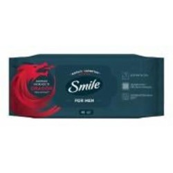 Влажные салфетки Smile Men с экстрактом дерева дракона 48 шт.