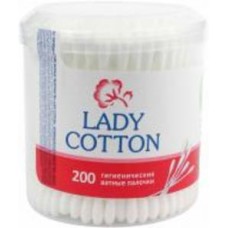 Ватные палочки Lady Cotton 200 шт. (круглая)