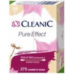 Ватные палочки Cleanic Pure Effect BIODegradable бумажный стик 275 шт. (коробка)