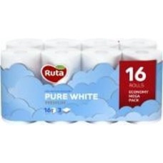 Туалетная бумага Ruta Pure White тришаровий 16 шт.