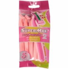 Станки одноразовые Super-Max Long handle женские 5 шт.