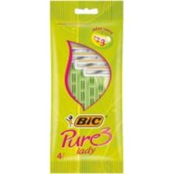 Станки одноразовые BIC Pure 3 Lady 4 шт.