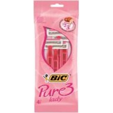Станки одноразовые BIC Pure 3 Lady Pink 4 шт.
