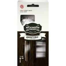 Станок для бритья WILKINSON SWORD Quattro Titanium Vintage 1+4 5 шт.