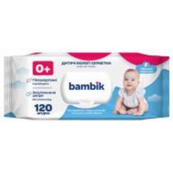 Детские влажные салфетки Bambik с овсяным молочком 120 шт.