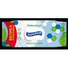 Влажные салфетки SuperFresh Antibacterial 120 шт.