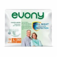 Подгузники Evony Large 100-150 см 30 шт.