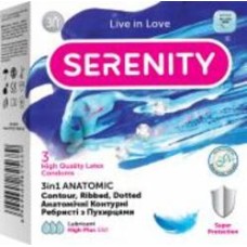 Презервативы SERENITY 3 в 1 Anatomic 3 шт.