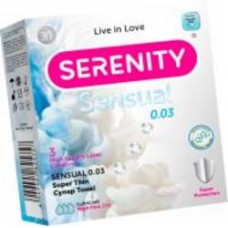 Презервативы SERENITY Sensual 0,03 Super Thin 3 шт.