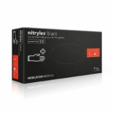 Перчатки медицинские NITRYLEX L черные 100 шт./уп.