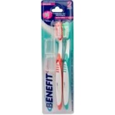 Зубная щетка Benefit средней жесткости 2 шт.