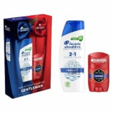 Подарочный набор для мужчин HEAD&SHOULDERS Шампунь против перхоти 2-в-1 Основной уход 330 мл + Твердый дезодорант Old Spice Сaptain 50 мл
