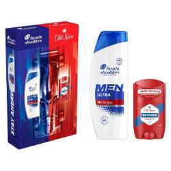 Подарочный набор для мужчин Old Spice Шампунь против перхоти Old Spice 330 мл + Твердый дезодорант Old Spice Whitewater 50 мл