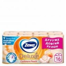 Туалетная бумага Zewa Deluxe с ароматом персика тришаровий 16 шт.