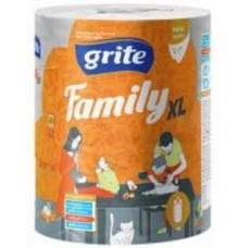 Бумажные полотенца GRITE Family XL двухслойная 1 шт.