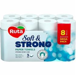 Бумажные полотенца Ruta Soft Strong трехслойная 8 шт.