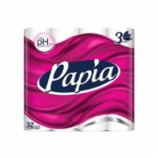 Туалетная бумага PAPIA тришаровий 32 шт.