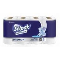Бумажные полотенца Selpak Professional Premium трехслойная 8 шт.