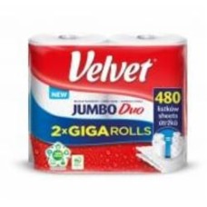 Бумажные полотенца Velvet Jumbo Duo двухслойная 2 шт.