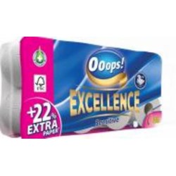 Туалетная бумага Ooops! Ooops! Excellence тришаровий 8 шт.