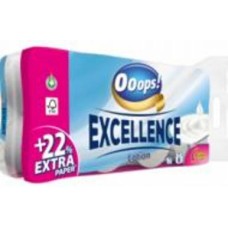 Туалетная бумага Ooops! Ooops! Excellence Lotion тришаровий 8 шт.
