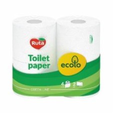 Туалетная бумага Ecolo двошаровий 4 шт.