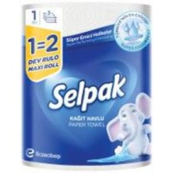 Бумажные полотенца Selpak 1=2 Maxi Roll трехслойная 1 шт.