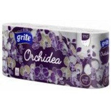 Туалетная бумага GRITE Orchidea тришаровий 8 шт.