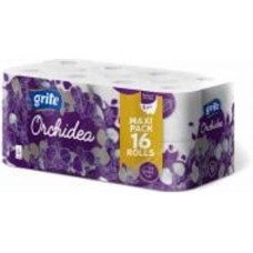 Туалетная бумага GRITE Orchidea тришаровий 16 шт.