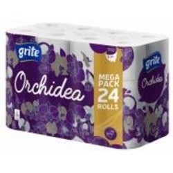 Туалетная бумага GRITE Orchidea тришаровий 24 шт.