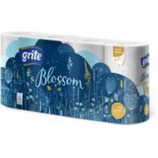 Туалетная бумага GRITE Blossom тришаровий 8 шт.