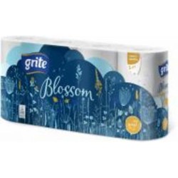 Туалетная бумага GRITE Blossom тришаровий 8 шт.