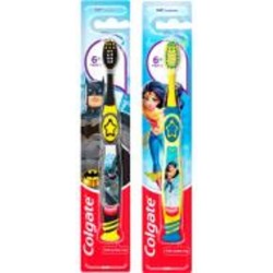 Детская зубная щетка Colgate Бэтмен /Чудо-девушка 5+ в ассортименте очень мягкая