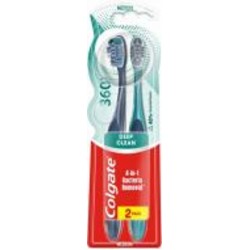 Зубная щетка Colgate 360 Суперчистота 1+1 средней жесткости