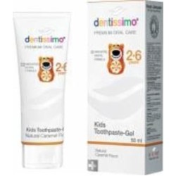 Зубная паста детская Dentissimo KIDS для детей 2-6 лет со вкусом карамели 50 мл