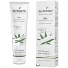 Зубная паста Dentissimo Wite Cannabis с маслом семян конопли 75 мл