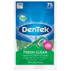 Зубная нить-флосс Den Tek Освежающее очищение 75 шт.