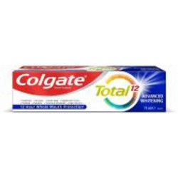 Зубная паста Colgate Total Комплексное Отбеливание многофункциональная антибактериальная 75 мл