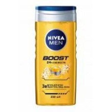 Гель для душа Nivea Boost 3 в 1 для тела, лица и волос 250 мл Гель для душа Nivea Boost 3 в 1 для тела, лица и волос 250 мл