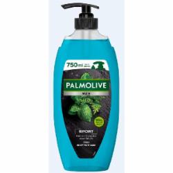 Гель-шампунь Palmolive для мужчин Спорт Эфирные масла Мяти и листьев Кедра 750 мл