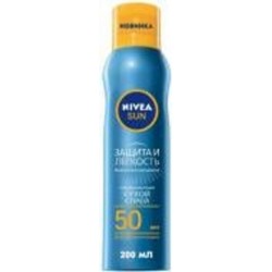 Спрей солнцезащитный Nivea Защита и легкость SPF 50 200 мл