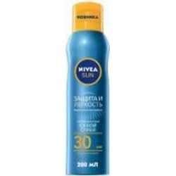 Спрей солнцезащитный Nivea Защита и легкость SPF 30 200 мл