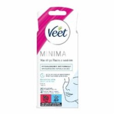 Восковые полоски Veet MINIMA для чувствительной кожи лица гипоаллергенные 20 шт./уп.