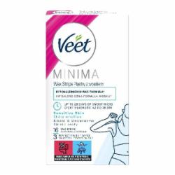 Восковые полоски Veet MINIMA для чувствительной кожи линии бикини и области под мышками гипоаллергенные 16 шт./уп.