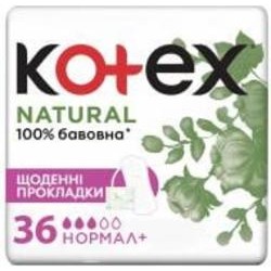 Прокладки ежедневные Kotex Natural нормал+ 36 шт.